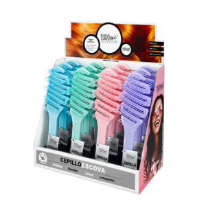 Exhibidor 12 cepillos flexible Spring Brush