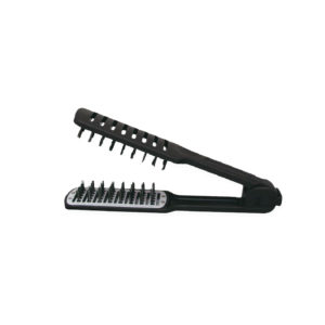 Cepillo térmico doble para alisar negro